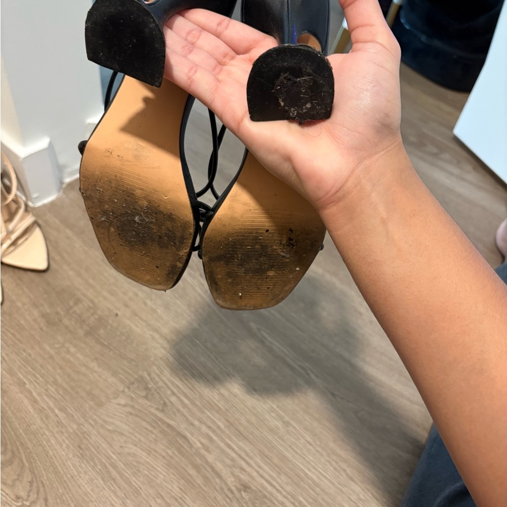 EGO Black Women's Heeled Sandals - Picture 4 of 4
